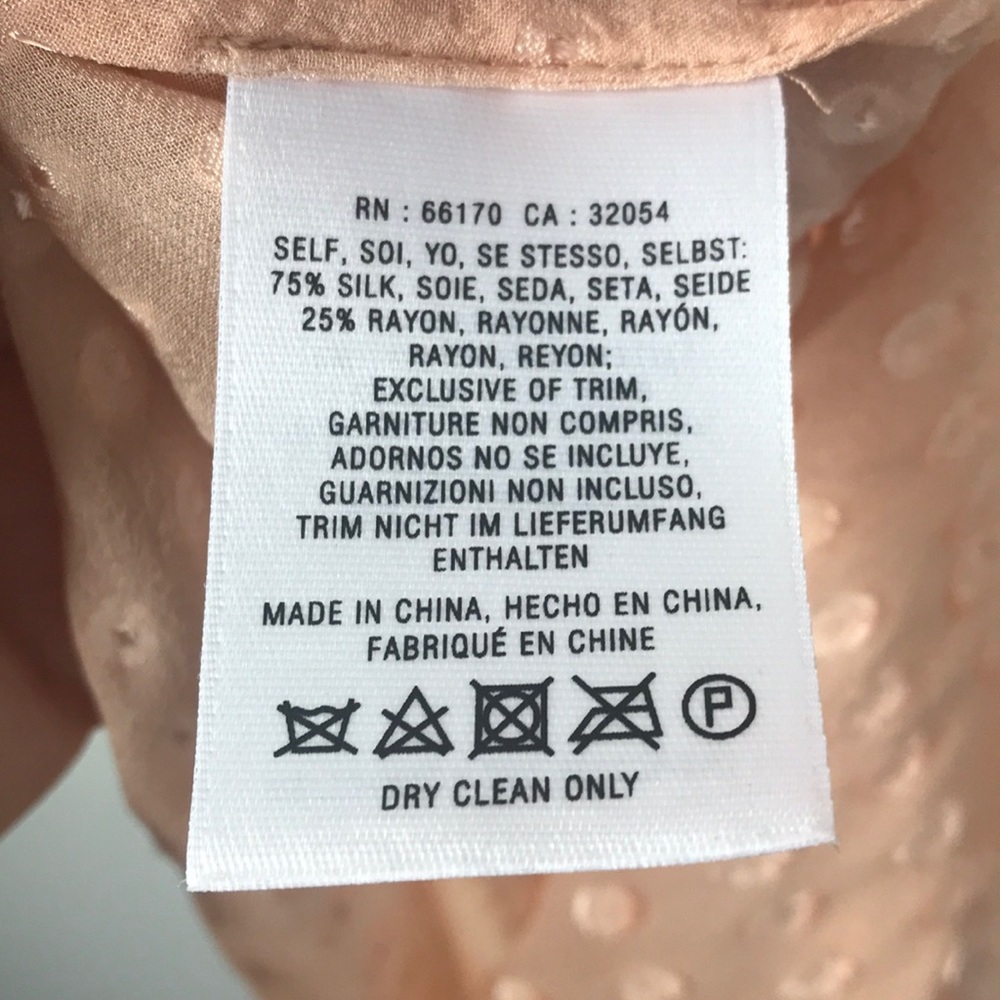 ANTHROPOLOGIE MEADOW RUE Adoria Silk Blouse Small - Picture 6 of 8
